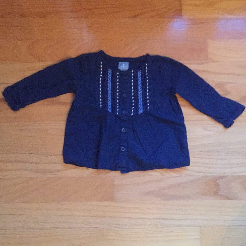 Baby Gap Baby Girls 6-12 Months Embroidered Blouse